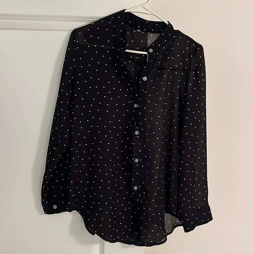 Polkadot Flowy Top